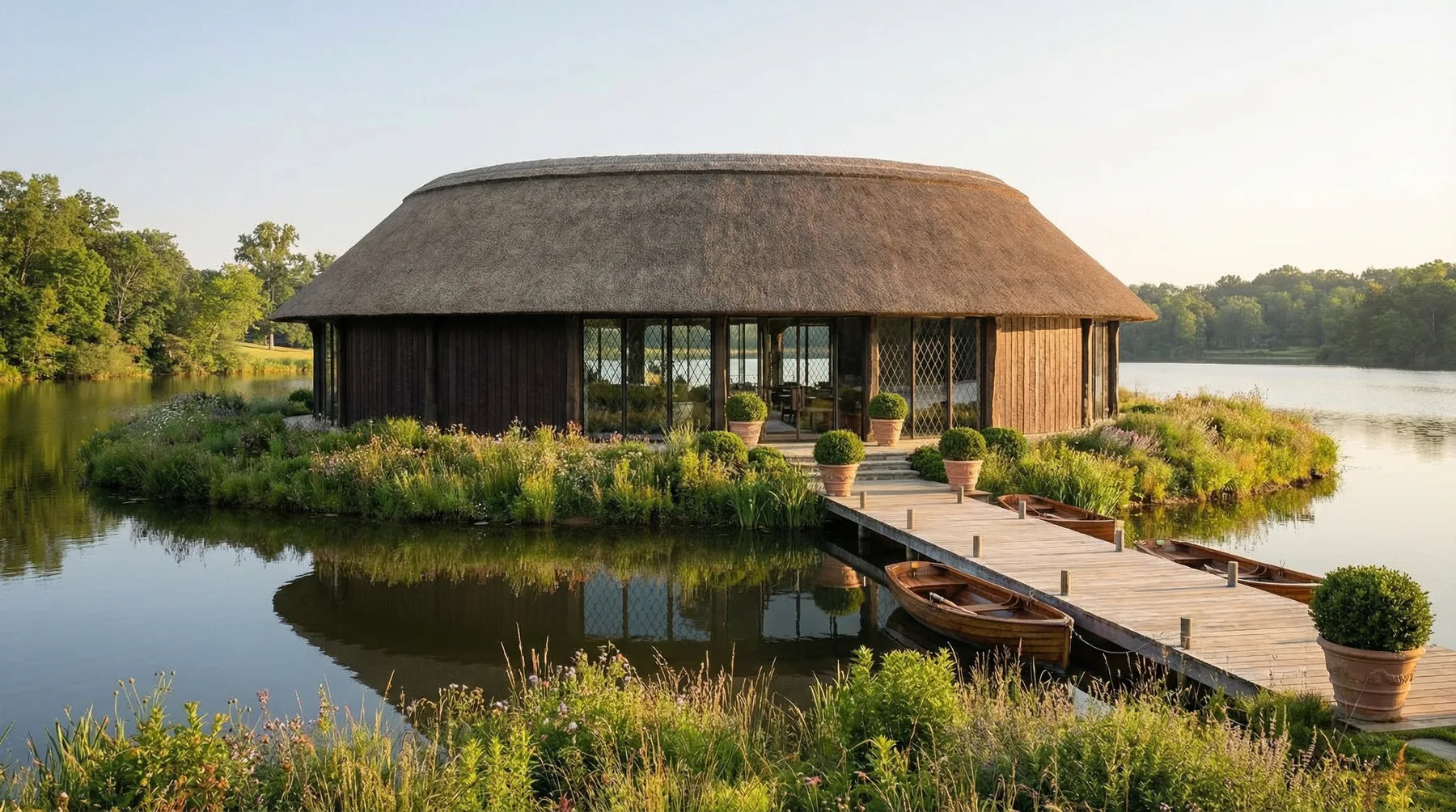 The restaurant on the lake